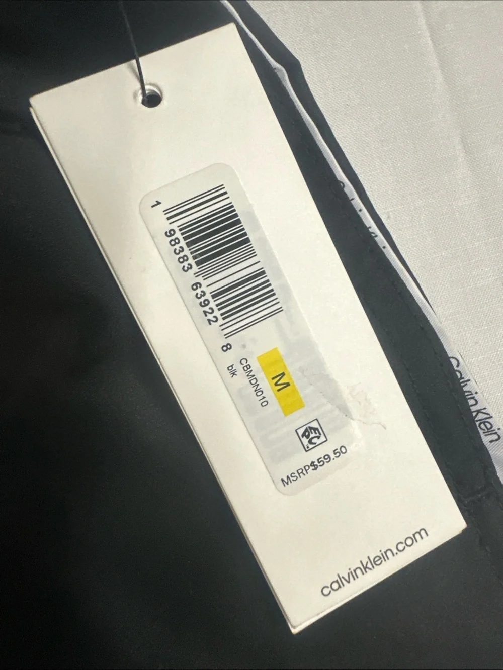 Calvin Klein Black and White Swim Shorts